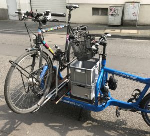 Emma - Bullitt Cargo Bike Transporter with Thule Bike Rack