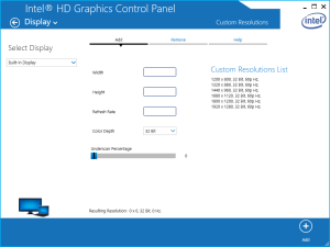 Surface Pro 3 und Custom Resolutions